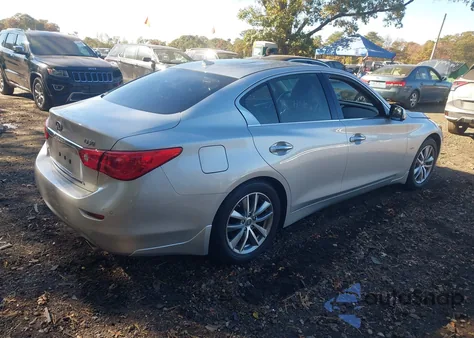 2016 Infiniti Q50 2.0T Premium из США, поврежденный, VIN JN1CV7AR5GM253714